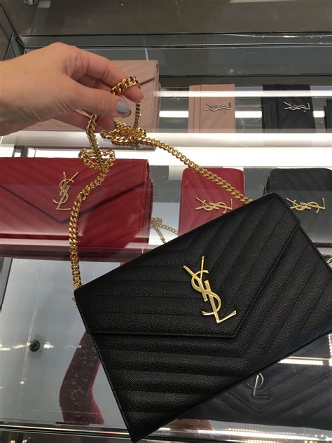 ysl monogram chain